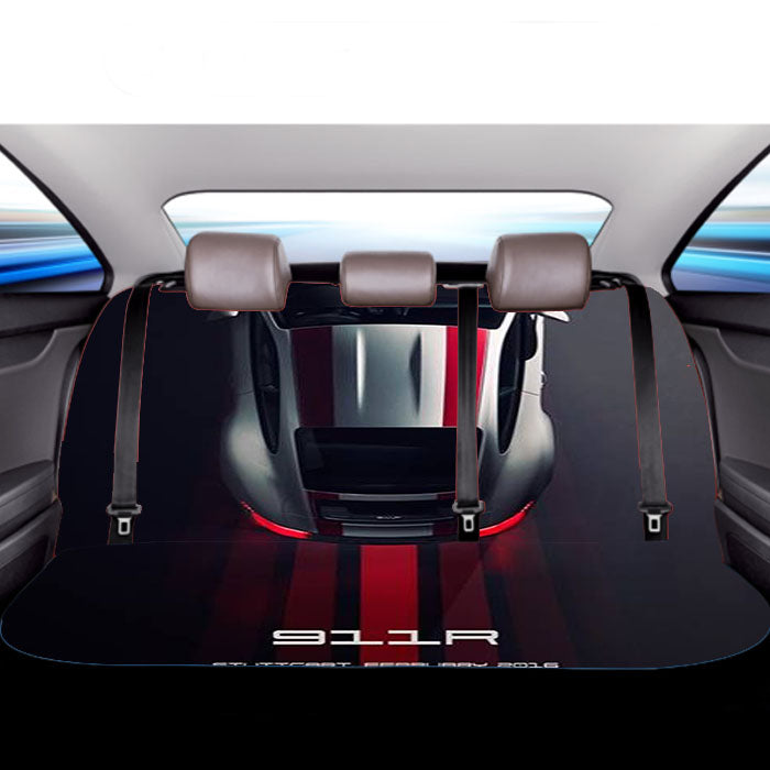 911R White Porsche Car Back Rear Seat Covers
