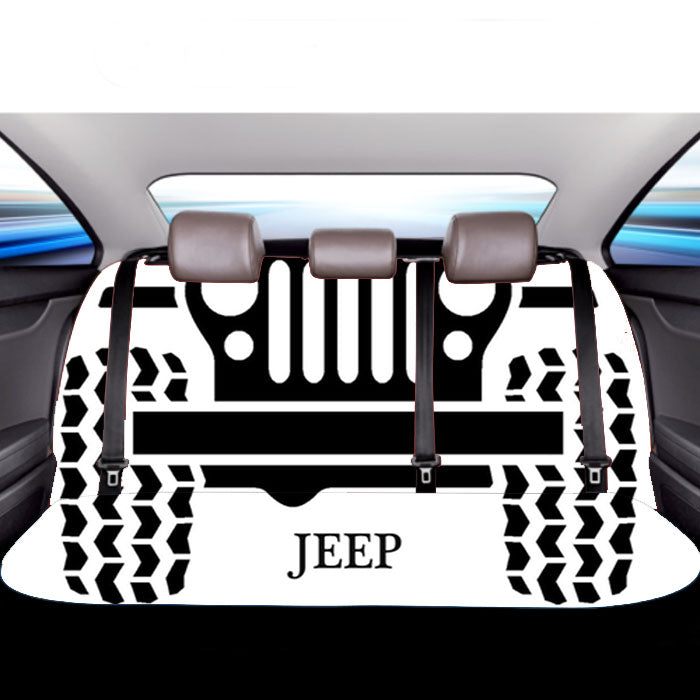 Abstract Jeep Car Back Rear Seat Covers