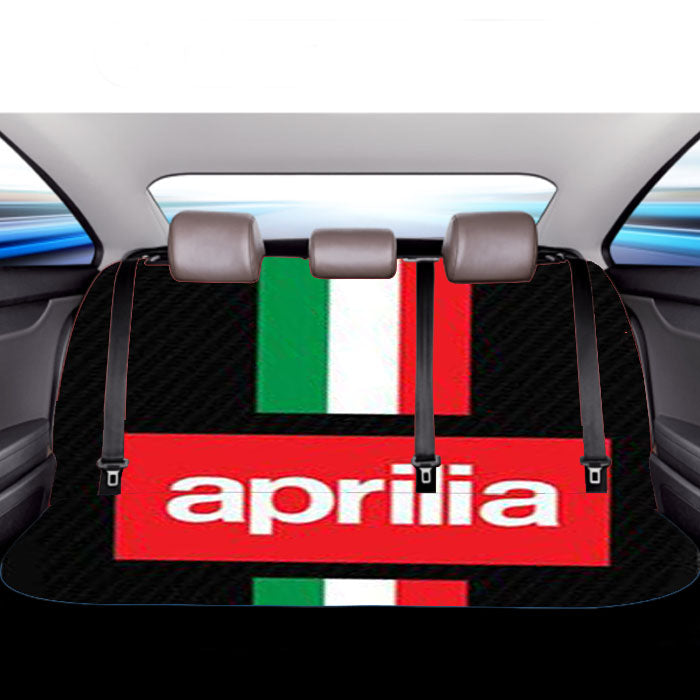 Aprilia Carbon Pattern Car Back Rear Seat Covers