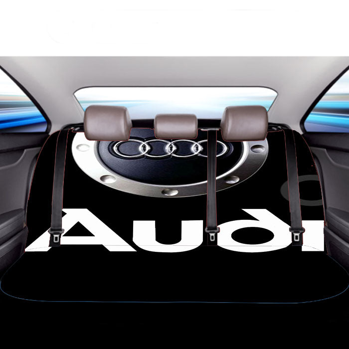Audi Logo Wallpaper Car Back Rear Seat Covers