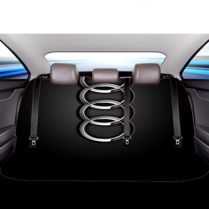 Audi Metal Emblem Wallpaper Car Back Rear Seat Covers