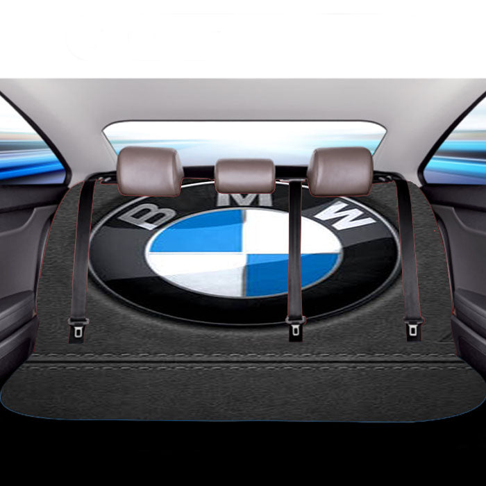 Bmw Leather Logo Car Back Rear Seat Covers