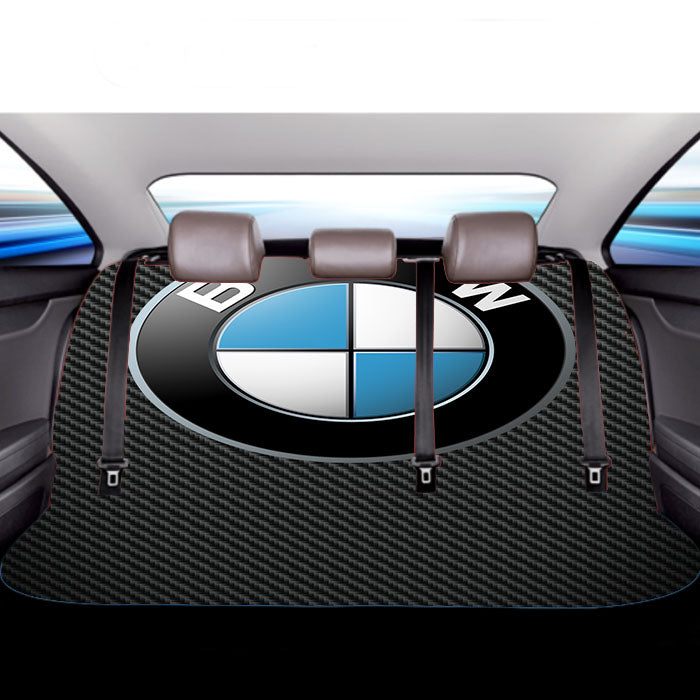 Bmw Logo Carbon Fiber Car Back Rear Seat Covers