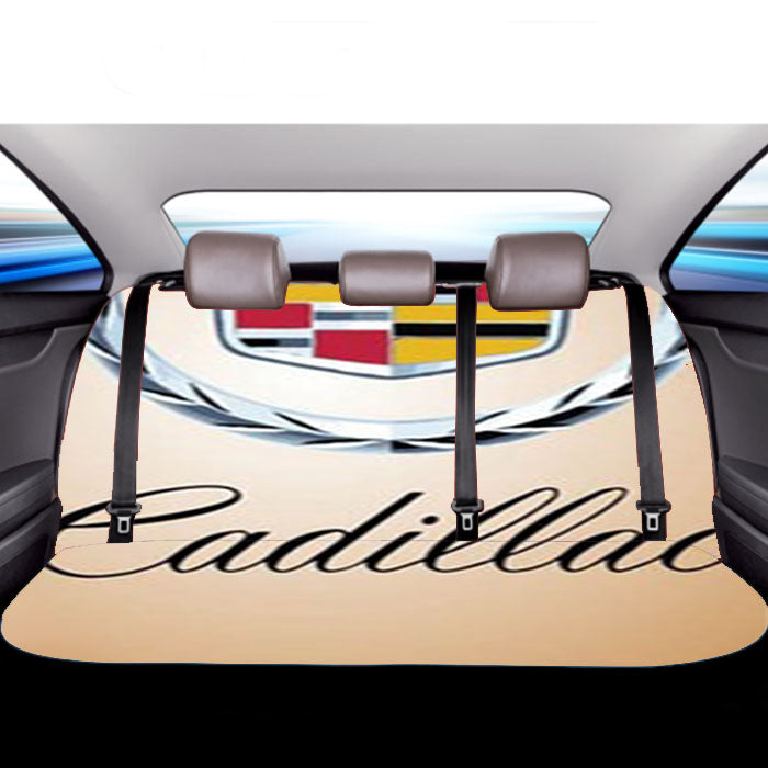 Cadillac Logo Wood Car Back Rear Seat Covers
