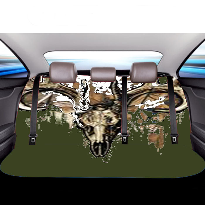 Camo Chevy Fill Skullc Car Back Rear Seat Covers