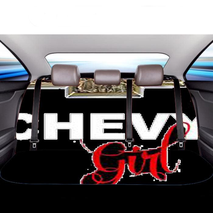 Camo Chevy Girl Car Back Rear Seat Covers