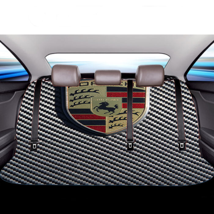 Carbon Porsche Car Back Rear Seat Covers