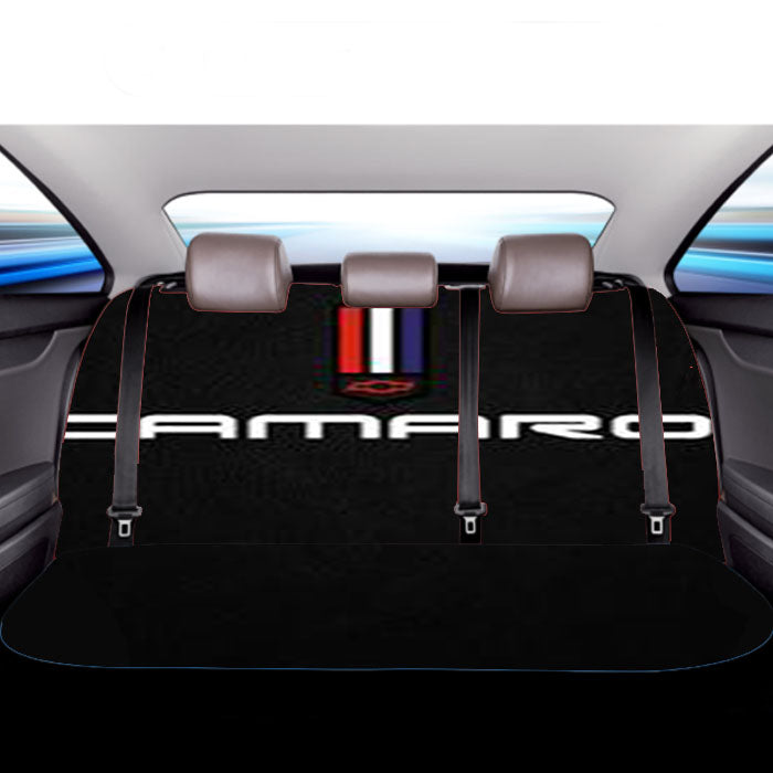 Chevrolet Camaro Logo Car Back Rear Seat Covers