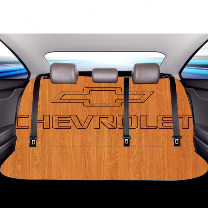 Chevrolet Carbon Background Car Back Rear Seat Covers