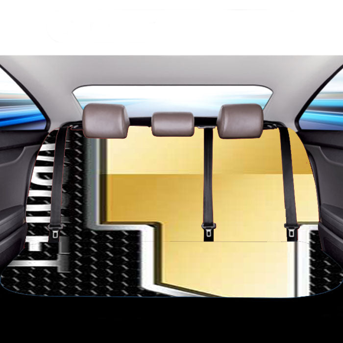 Chevrolet Logo On Mesh Car Back Rear Seat Covers