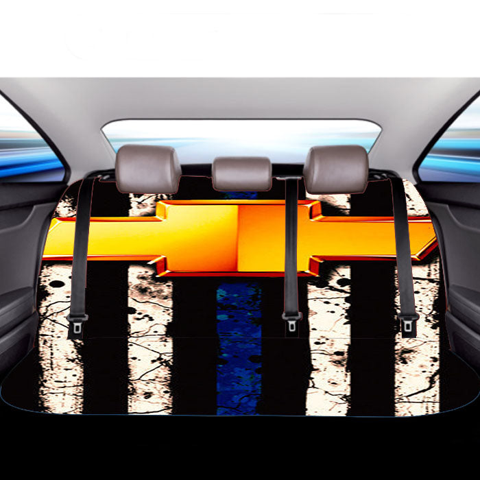 Chevrolet Thin Blue 98 Car Back Rear Seat Covers