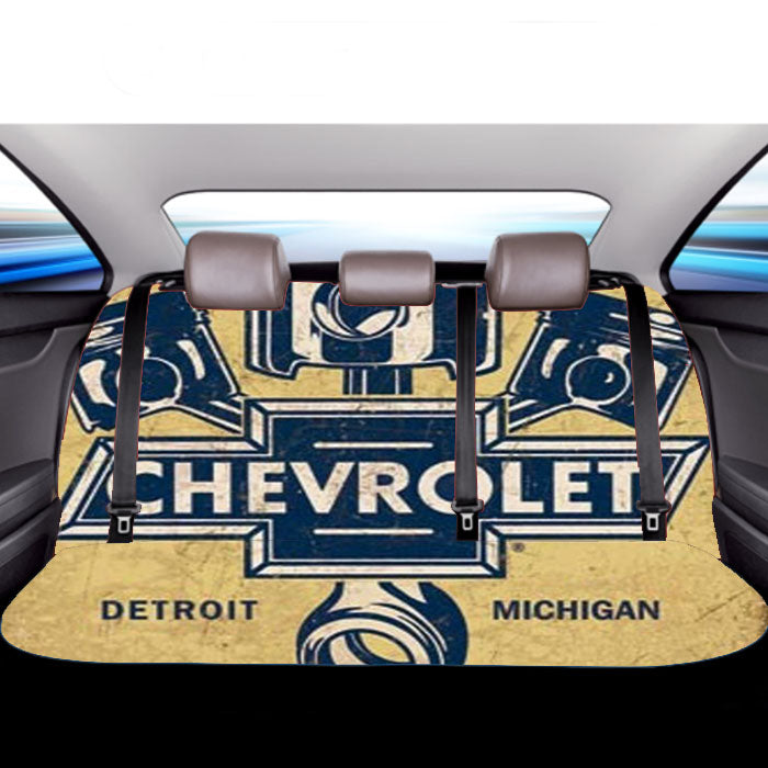 Chevy Retro Car Poster Car Back Rear Seat Covers