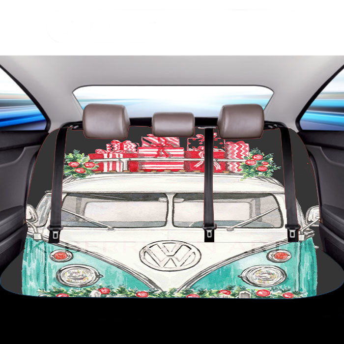 Christmas Vw Car Back Rear Seat Covers