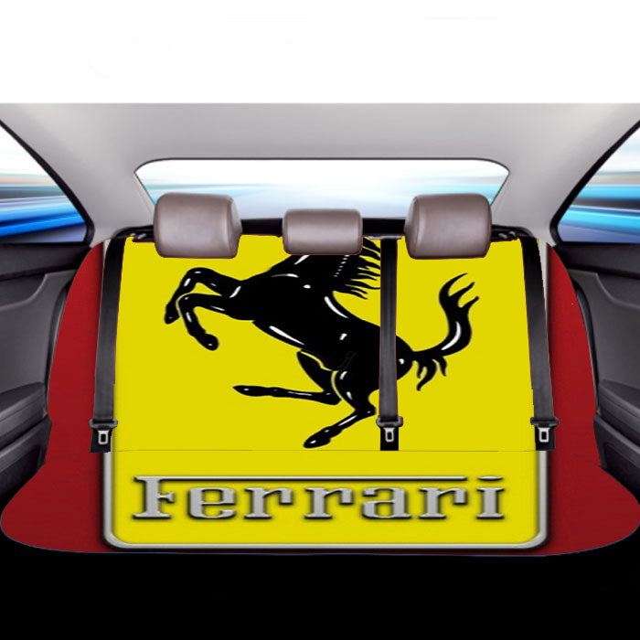 Classic Ferrari Logo Car Back Rear Seat Covers