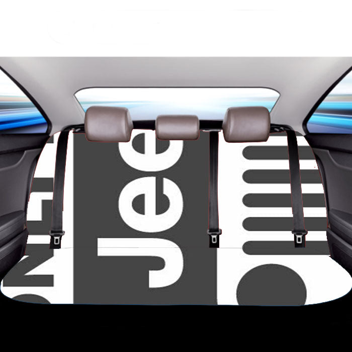 Classic Jeep Wrangler Logo Car Back Rear Seat Covers