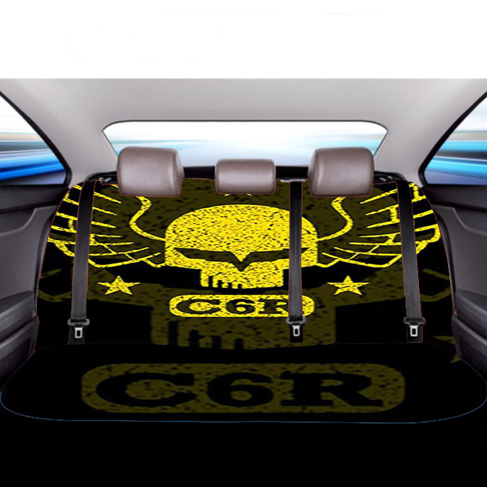 Corvette C6R Skull Car Back Rear Seat Covers