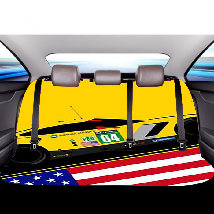 Corvette Racing 2 Car Back Rear Seat Covers