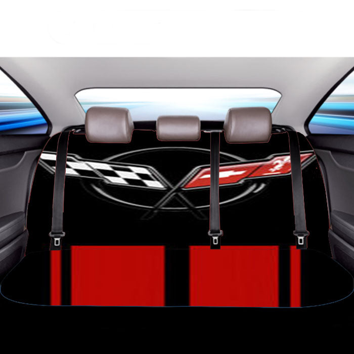 Corvette Stripe Car Back Rear Seat Covers