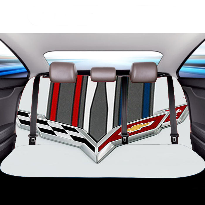 Corvette White Car Back Rear Seat Covers