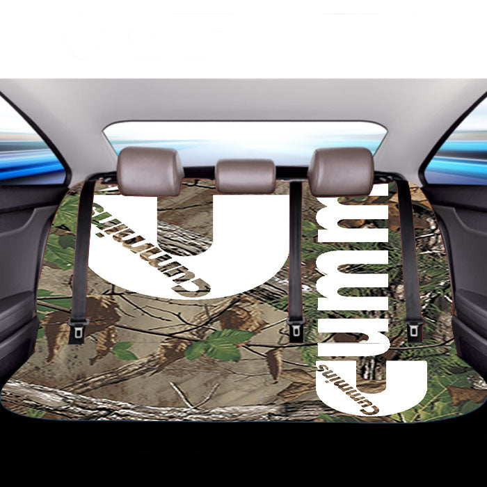 Cummins Diesel Camouflage Realtree Logo Car Back Rear Seat Covers