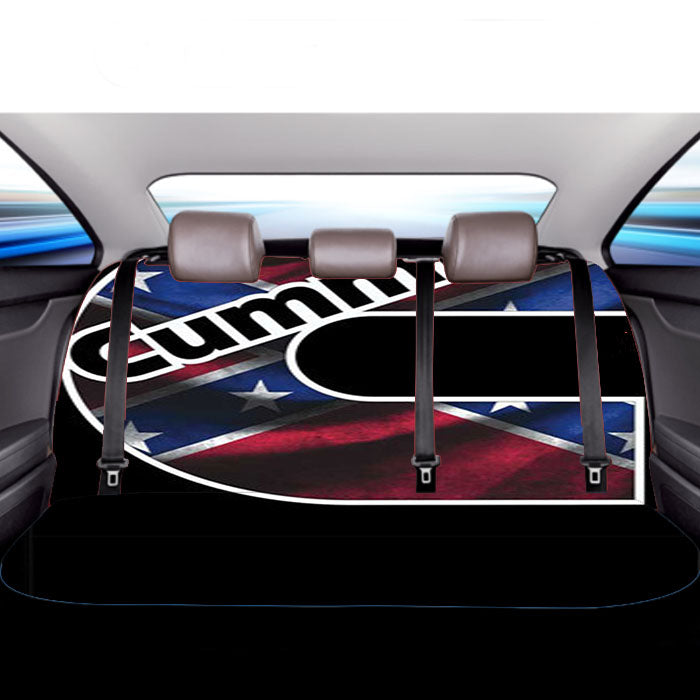Cummins Flag Logo Car Back Rear Seat Covers