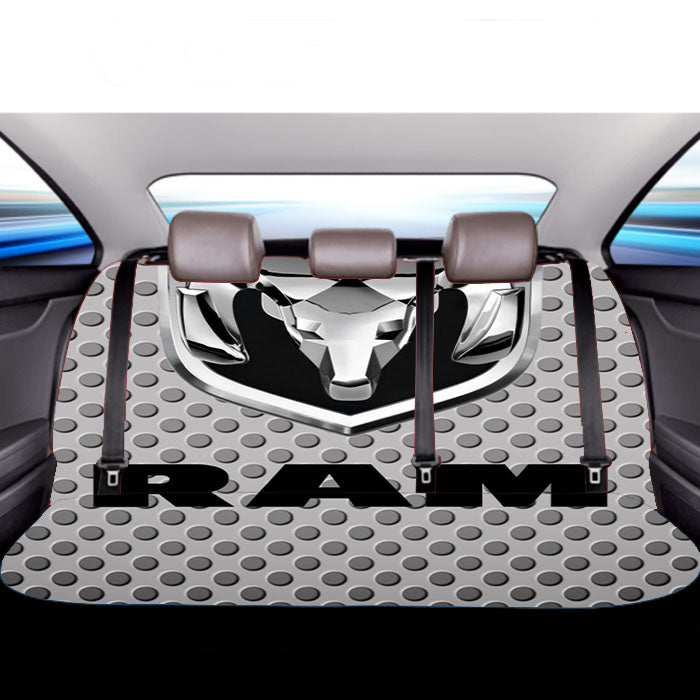 Dodge Ram Carbon Fiber Logo Car Back Rear Seat Covers