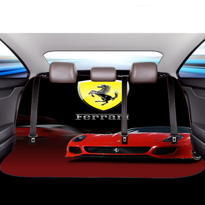Fast Car Ferrari Car Back Rear Seat Covers