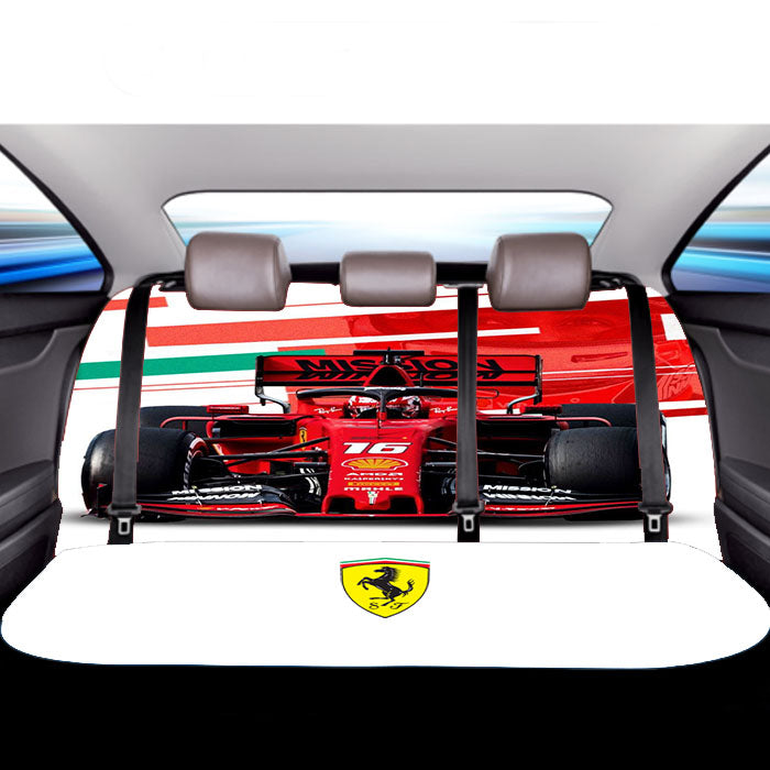 Ferrari Formula One Glitch Car Back Rear Seat Covers