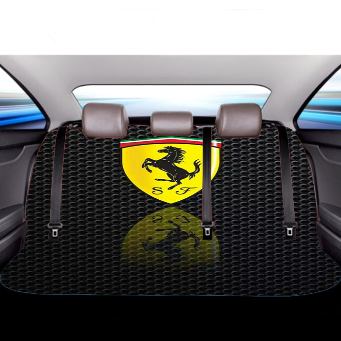 Ferrari Logo Wallpaper Car Back Rear Seat Covers