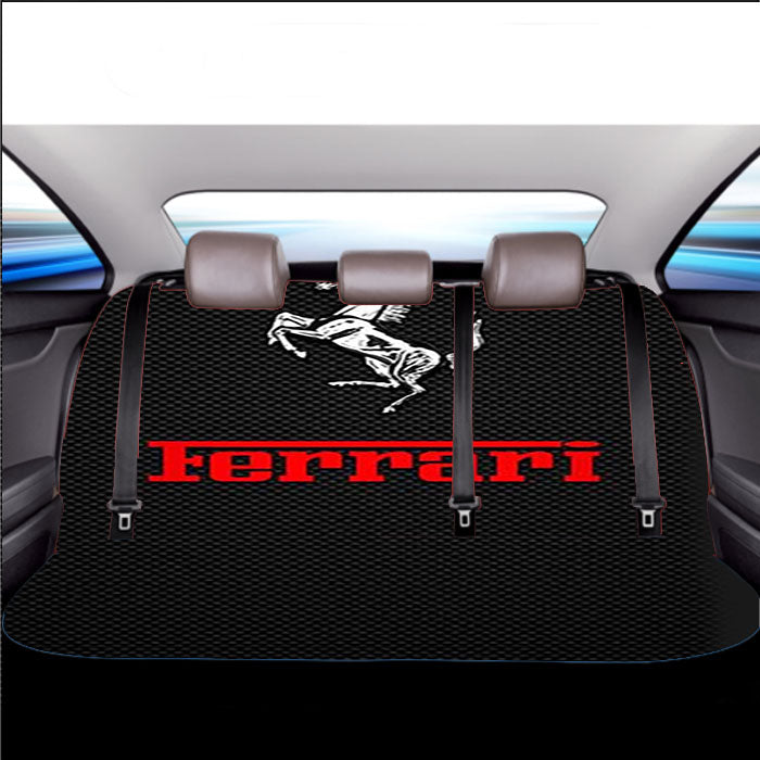 Ferrari Steering Wheel Car Back Rear Seat Covers