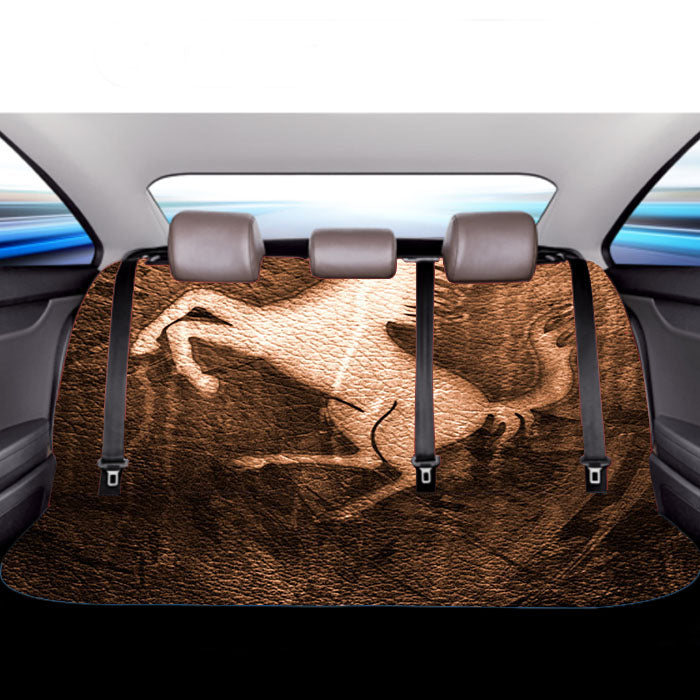 Ferrari Textured Car Back Rear Seat Covers