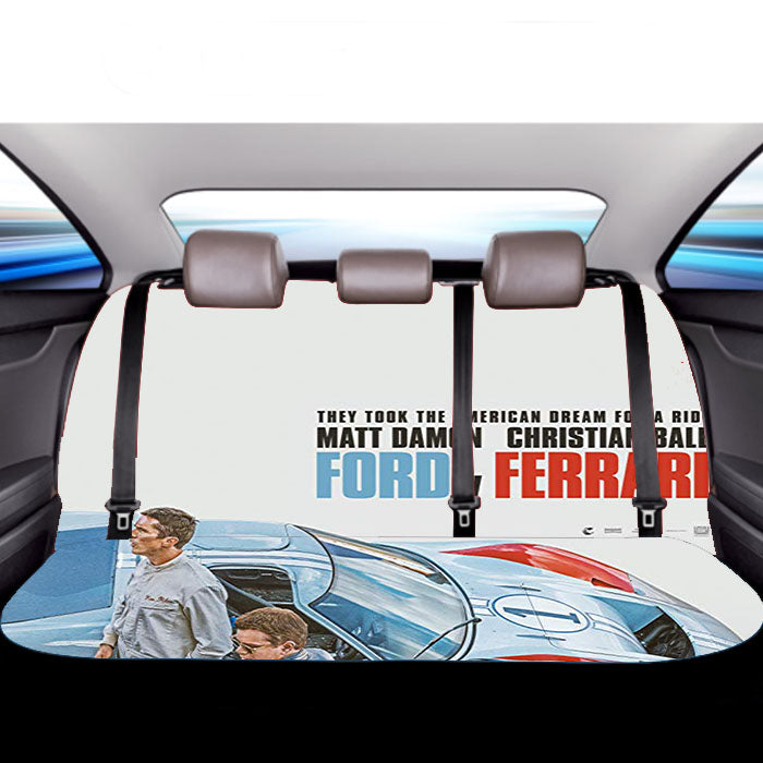 Ford Ferrari 2019 Movie Poster Car Back Rear Seat Covers