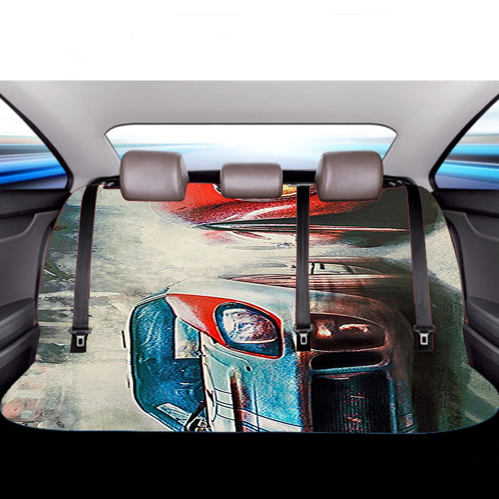 Ford Ferrari Movie Car Artwork Car Back Rear Seat Covers