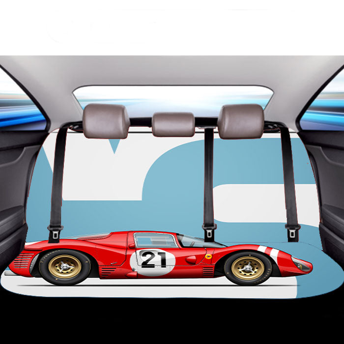 Ford Vs Ferrari Minimalist Car Car Back Rear Seat Covers