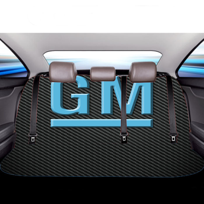 General Motors Carbon Fiber Logo Car Back Rear Seat Covers