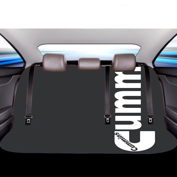 Grey Cummins Diesel Logo Car Back Rear Seat Covers