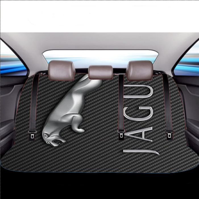 Jaguar Logo Carbon Car Back Rear Seat Covers