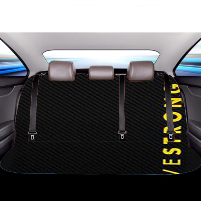 Livestrong Carbon Pattern Car Back Rear Seat Covers
