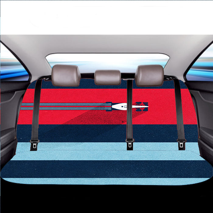 Martini Porsche Sport Car Super Formula 1 Car Back Rear Seat Covers