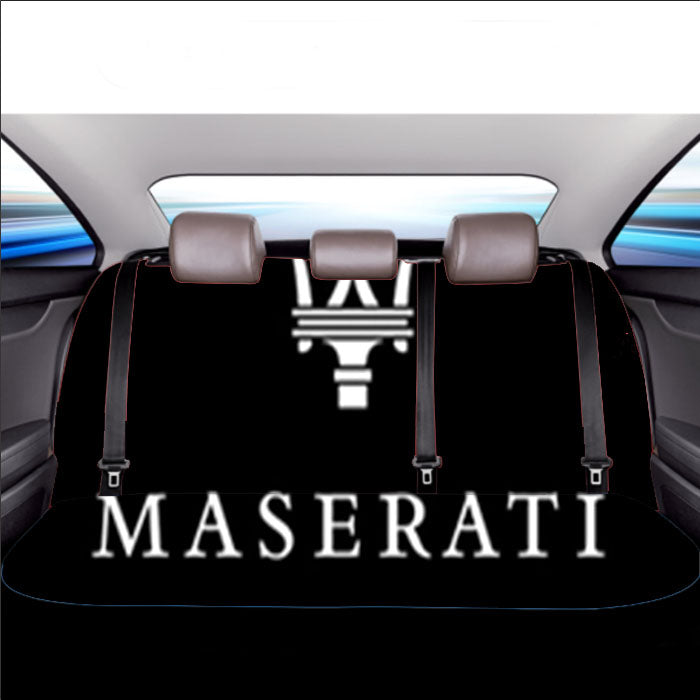 Maserati Cover Logo 2 Car Back Rear Seat Covers