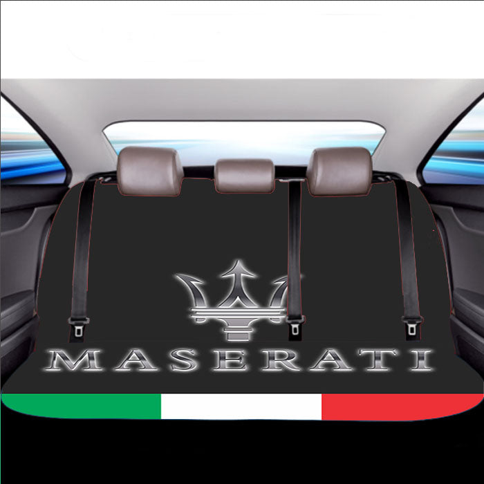 Maserati Italy Trident Logo Car Back Rear Seat Covers