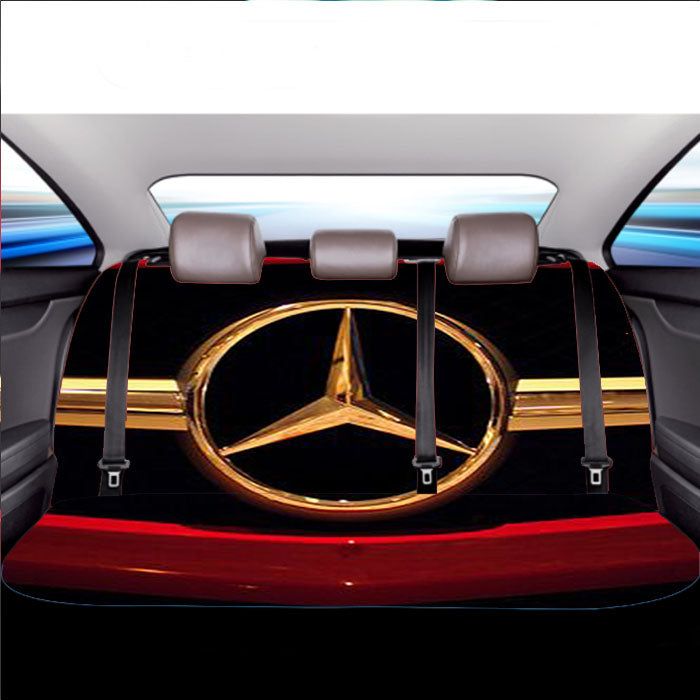 Mercedes Logo Cars Wheels Car Back Rear Seat Covers