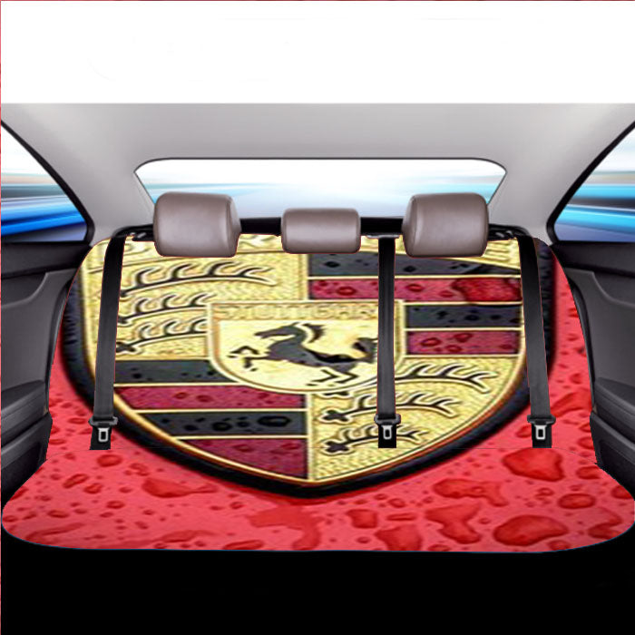 Porsche Car Logo Car Back Rear Seat Covers