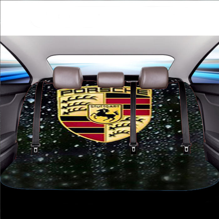 Porsche Logo Car Back Rear Seat Covers