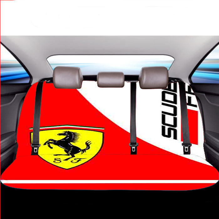 Scuderia Ferrari Logo Car Back Rear Seat Covers
