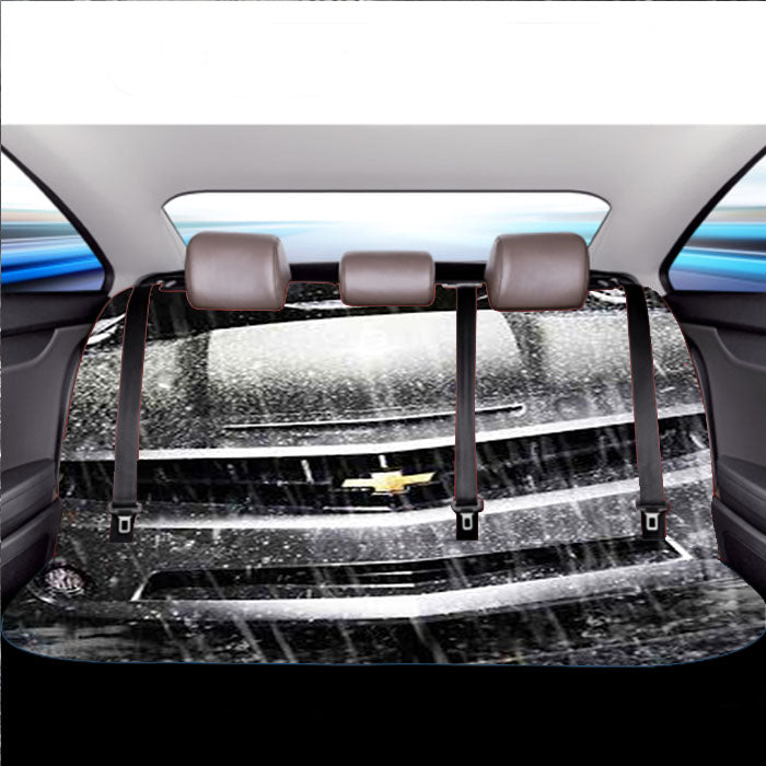 Silver Chevrolet Camaro Car Back Rear Seat Covers