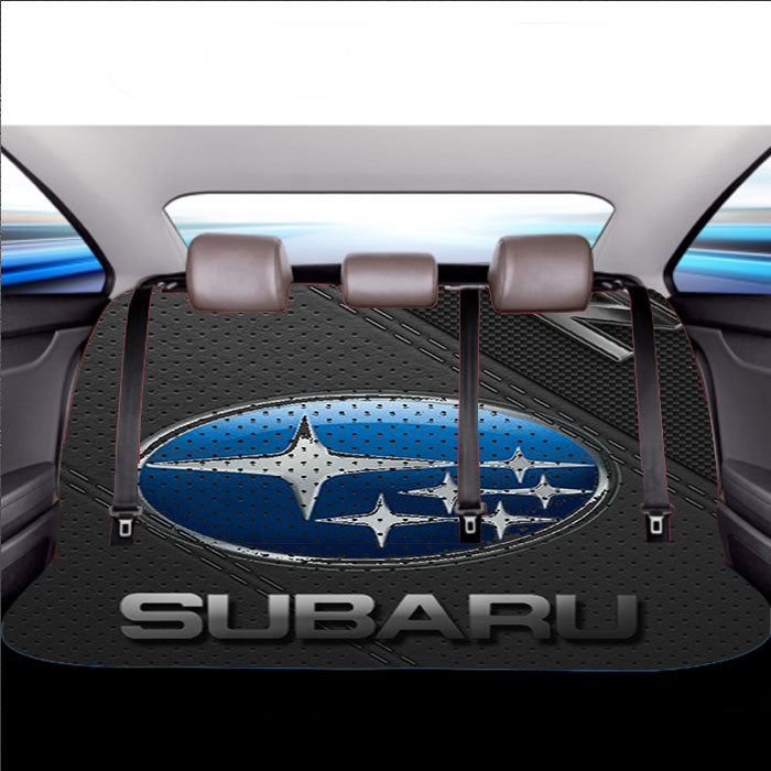 Subaru Brz Leather Textu Car Back Rear Seat Covers