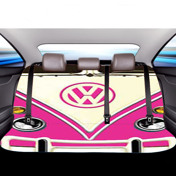 Vw Van Pink Car Back Rear Seat Covers