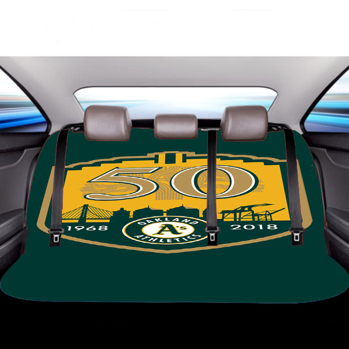 50Th Oakland Athletics Car Back Rear Seat Covers