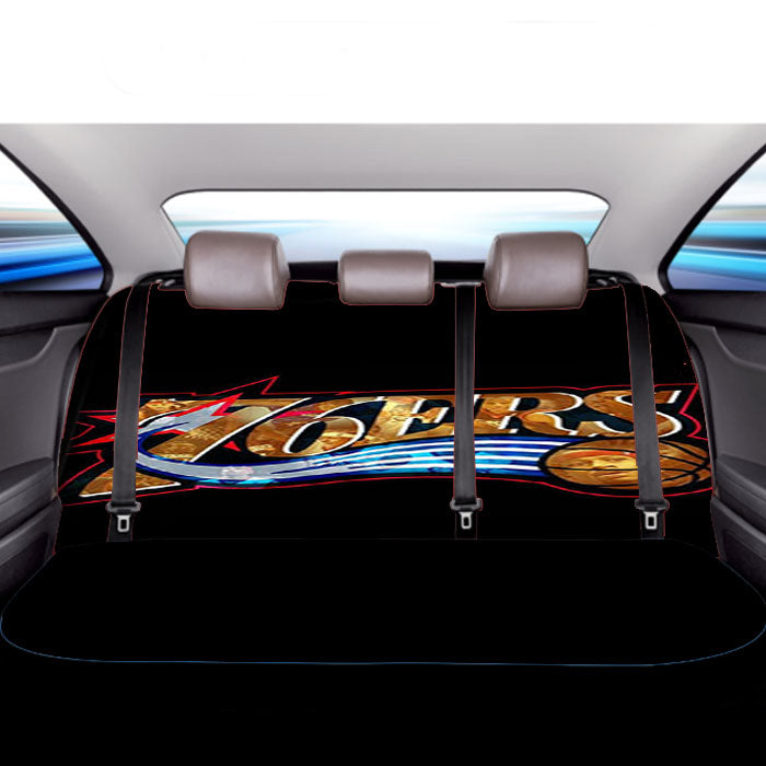 76Ers Gold Car Back Rear Seat Covers